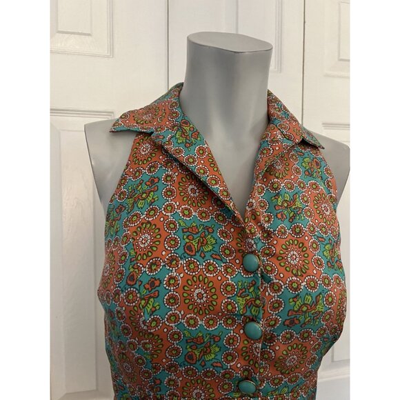 Anthropologie Leifsdottir Multicolor Pattern Print Reto Dress Size 4 - Picture 6 of 7